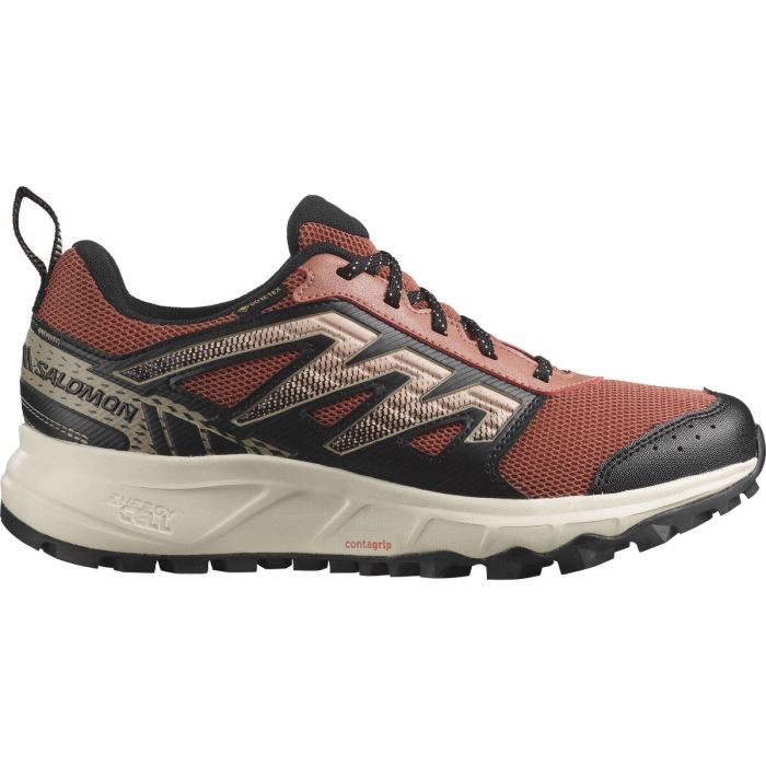Salomon Wander GTX Damen Deep Lichen Green/Rain side